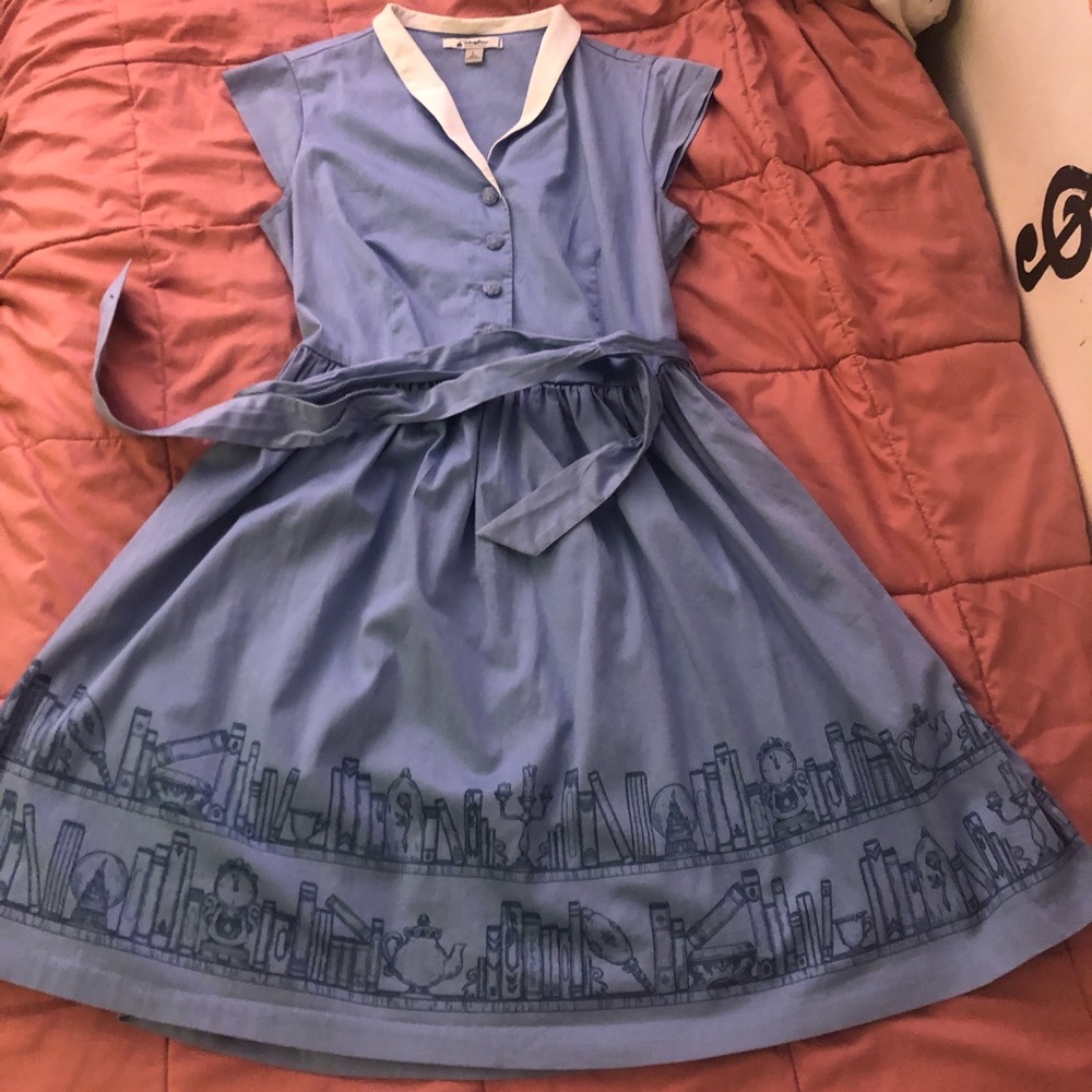RETIRED Belle inspired 50s swing dress from Disneyland’s Dress Shoppe